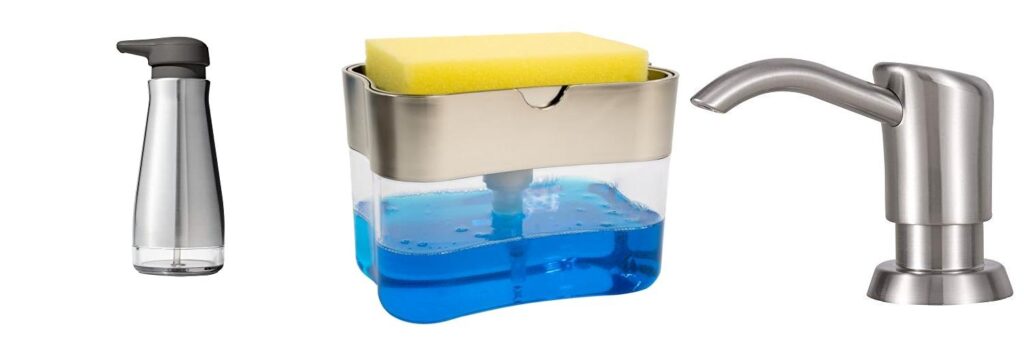 Dish Soap Dispenser For Kitchen Sink combined image